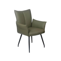 FAUTEUIL EN CUIR PICASSO FIXE