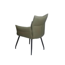 FAUTEUIL EN CUIR PICASSO FIXE