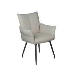 FAUTEUIL EN CUIR PICASSO FIXE