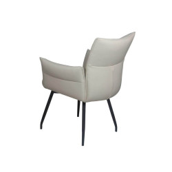 FAUTEUIL EN CUIR PICASSO FIXE