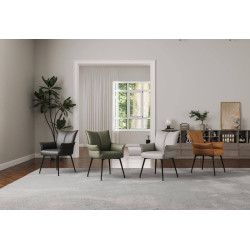 FAUTEUIL EN CUIR PICASSO FIXE