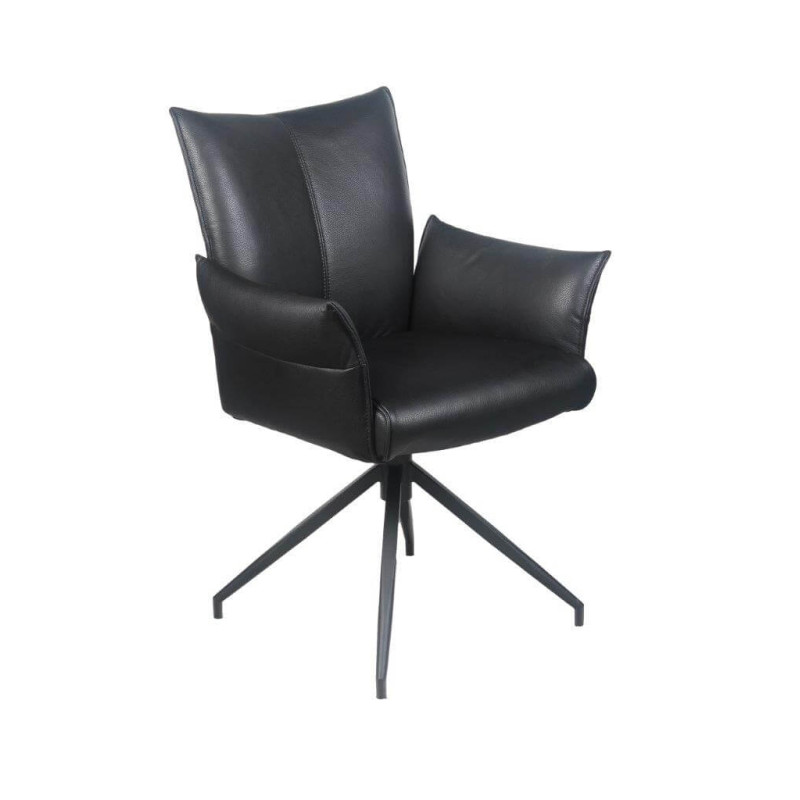 FAUTEUIL EN CUIR PICASSO PIVOTANT