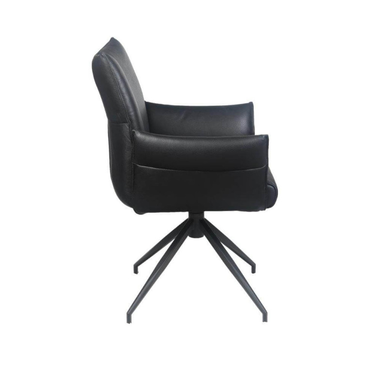 FAUTEUIL EN CUIR PICASSO PIVOTANT