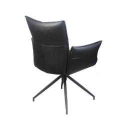 FAUTEUIL EN CUIR PICASSO PIVOTANT