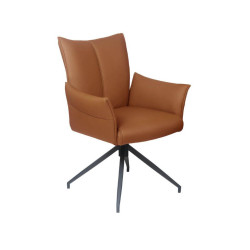 FAUTEUIL EN CUIR PICASSO PIVOTANT
