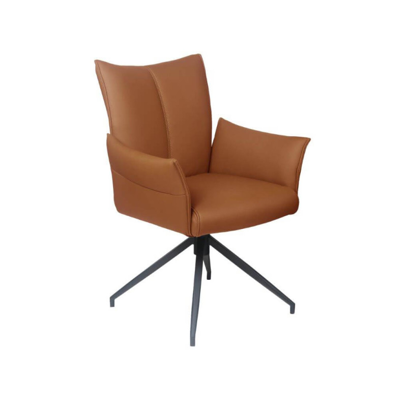 FAUTEUIL EN CUIR PICASSO PIVOTANT