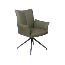 FAUTEUIL EN CUIR PICASSO PIVOTANT