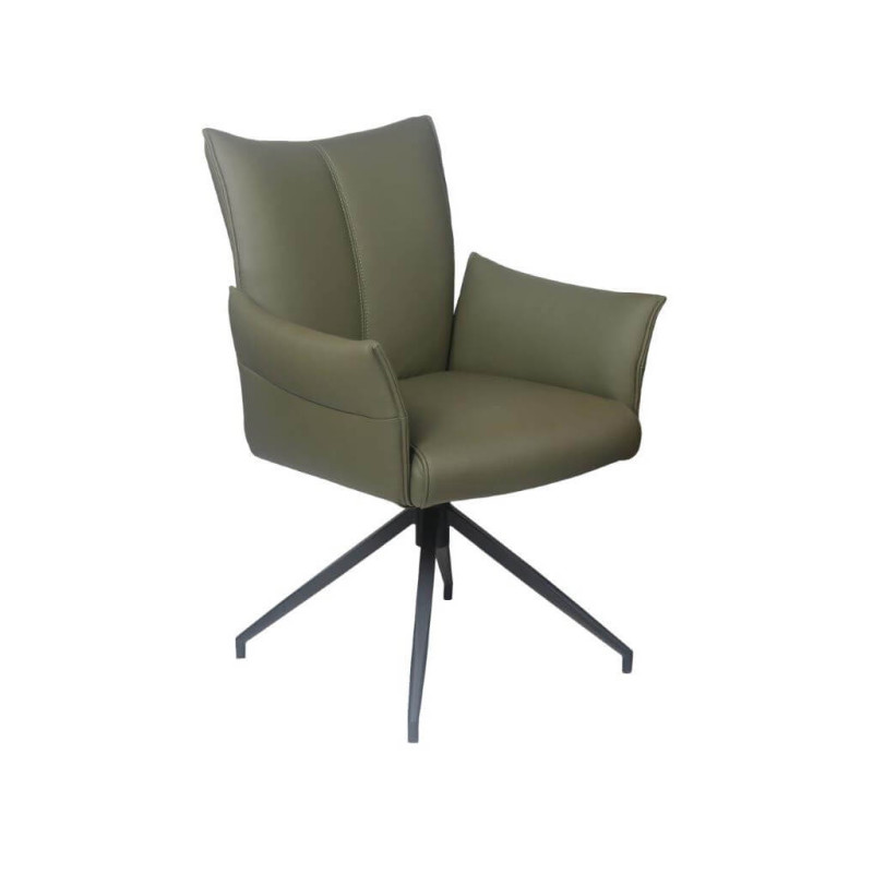 FAUTEUIL EN CUIR PICASSO PIVOTANT