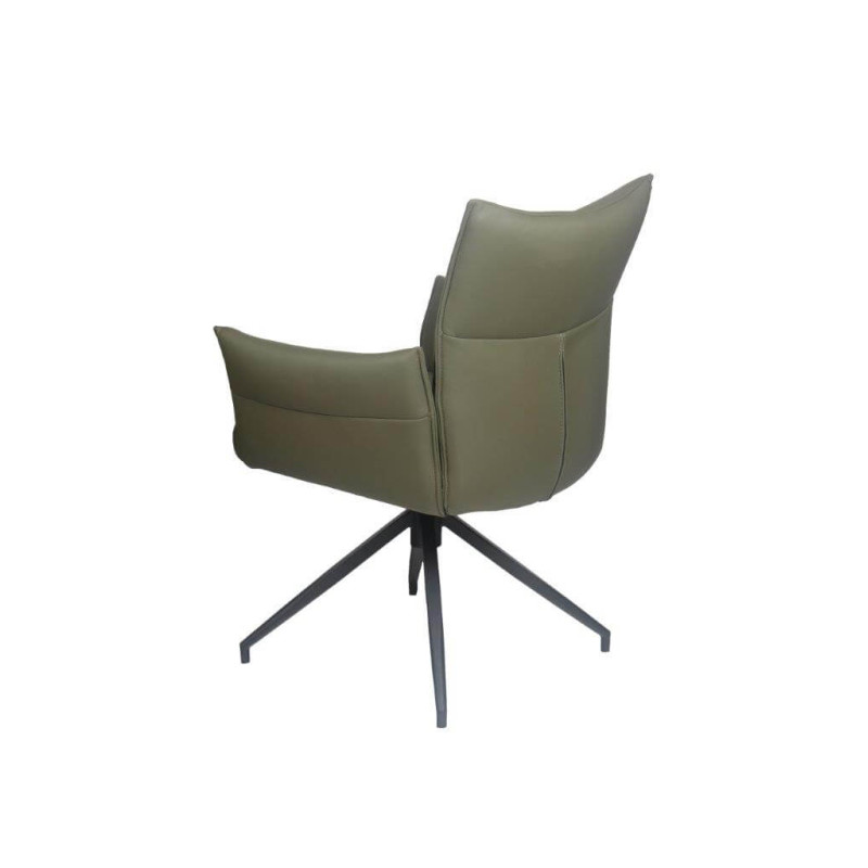 FAUTEUIL EN CUIR PICASSO PIVOTANT