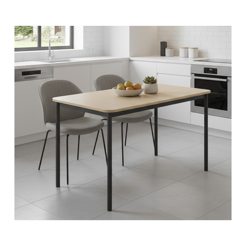 PETITE TABLE DE CUISINE RECTANGULAIRE EN STRATIFIÉ BASIC