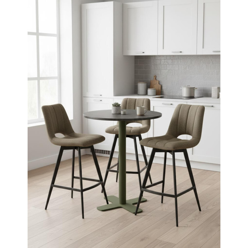 TABLE SNACK DE BISTROT PIEDS CENTRAL SPINNER HT 90 CM