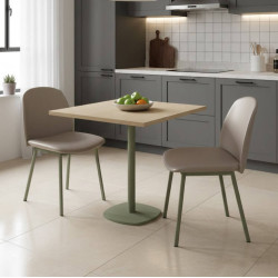 PETITE TABLE EN STRATIFIÉ CIRCA CARRÉE HT 75 CM