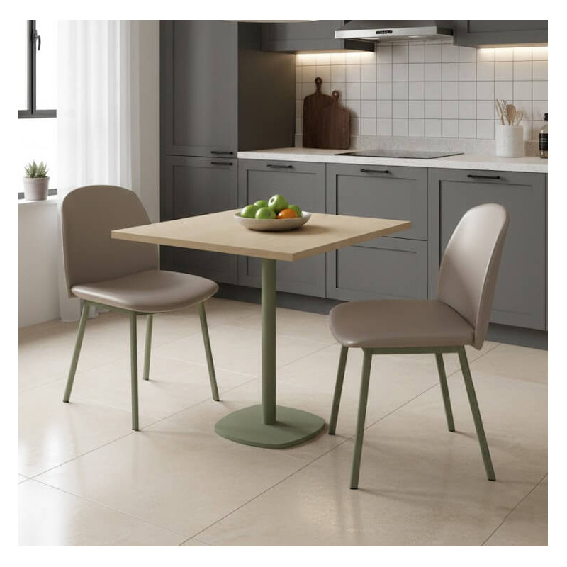 PETITE TABLE EN STRATIFIÉ CIRCA CARRÉE HT 75 CM
