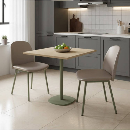 PETITE TABLE EN STRATIFIÉ CIRCA CARRÉE HT 75 CM