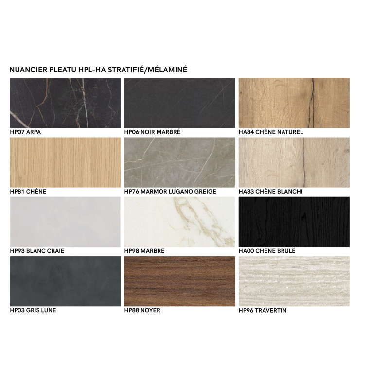 Table Ronde en Stratifié Pieds Central ONYX - Le Chaisier