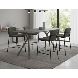 TABLE HAUTE DE SALLE À MANGER MODERNE RECTANGULAIRE ONYX