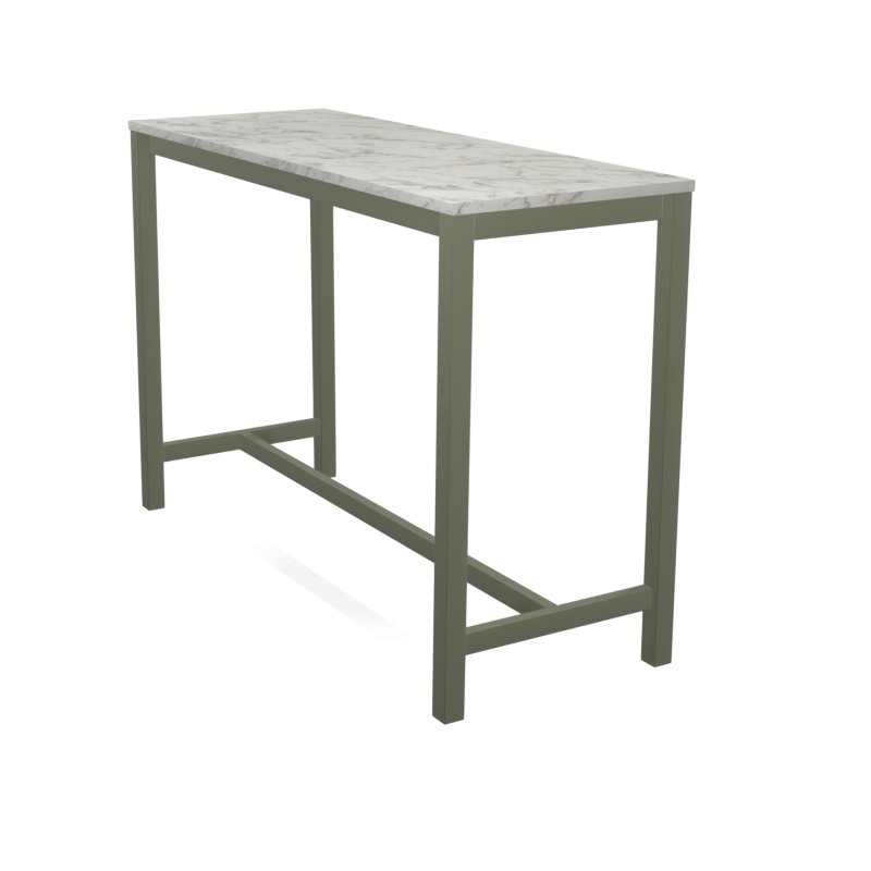 TABLE BAR EN STRATIFIÉ ET MÉTAL VIENNABAR HT 110 CM - PROMO