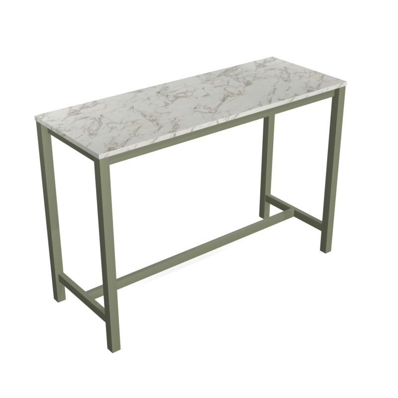 TABLE BAR EN STRATIFIÉ ET MÉTAL VIENNABAR HT 110 CM - PROMO