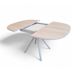 TABLE SNACK CARRÉE ANGLES ARRONDIS EXTENSIBLE ONYX - MODÈLE EXPOSITION