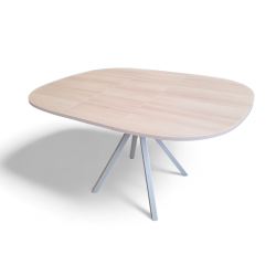 TABLE SNACK CARRÉE ANGLES ARRONDIS EXTENSIBLE ONYX - MODÈLE EXPOSITION