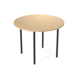 PETITE TABLE DE CUISINE RONDE EN STRATIFIÉ BASIC