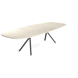 TABLE OVALE DANOIS EXTENSIBLE ONYX
