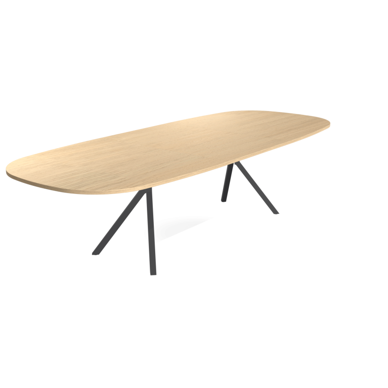 TABLE OVALE DANOIS EXTENSIBLE ONYX