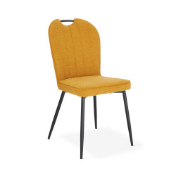 CHAISE EN TISSU A POIGNÉE LILA jaune