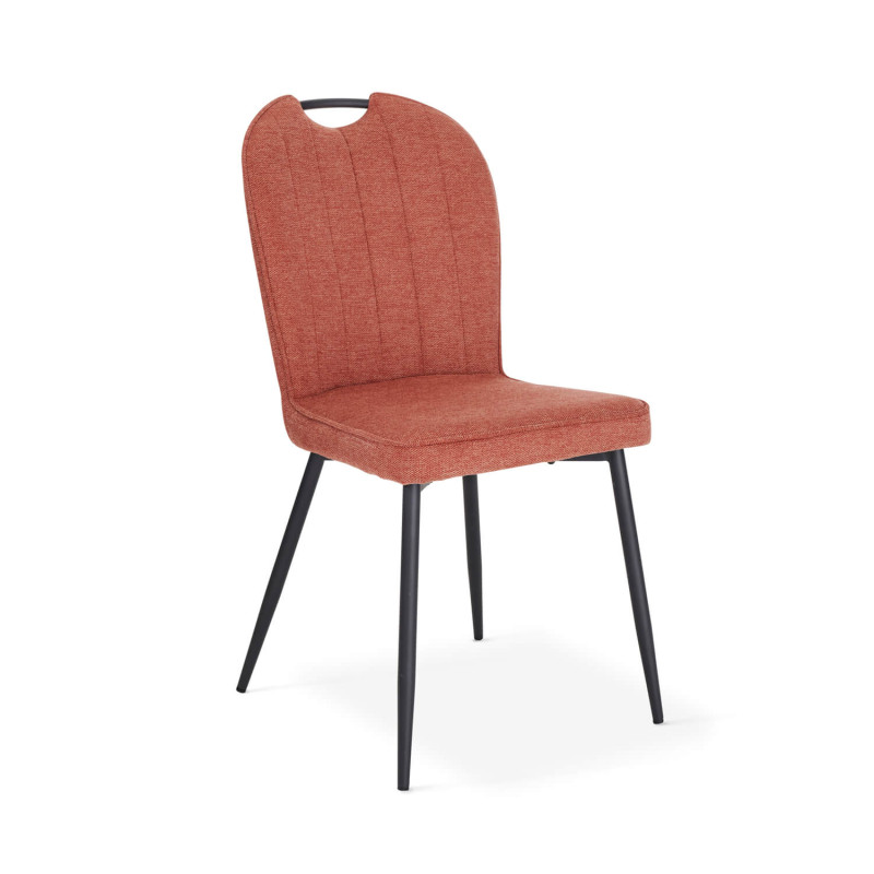 CHAISE EN TISSU A POIGNÉE LILA rose