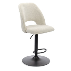 TABOURET RÉGLABLE NOLWEEN EN TISSU DÉCO MODERNE