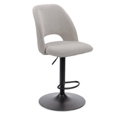 TABOURET RÉGLABLE NOLWEEN EN TISSU DÉCO MODERNE