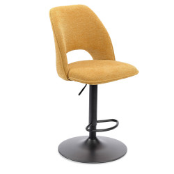 TABOURET RÉGLABLE NOLWEEN EN TISSU DÉCO MODERNE