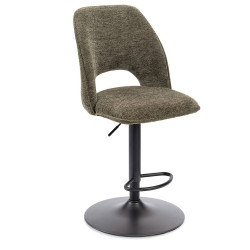 TABOURET RÉGLABLE NOLWEEN EN TISSU DÉCO MODERNE