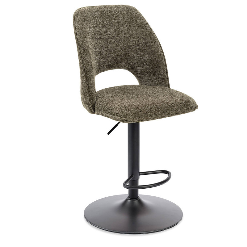 TABOURET RÉGLABLE NOLWEEN EN TISSU DÉCO MODERNE