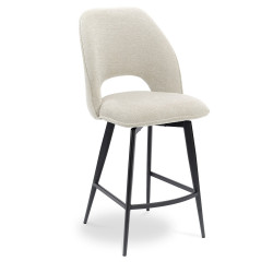 TABOURET SNACK PIVOTANT EN TISSU DÉCO NOLWEEN