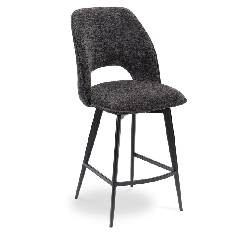 TABOURET SNACK PIVOTANT EN TISSU DÉCO NOLWEEN