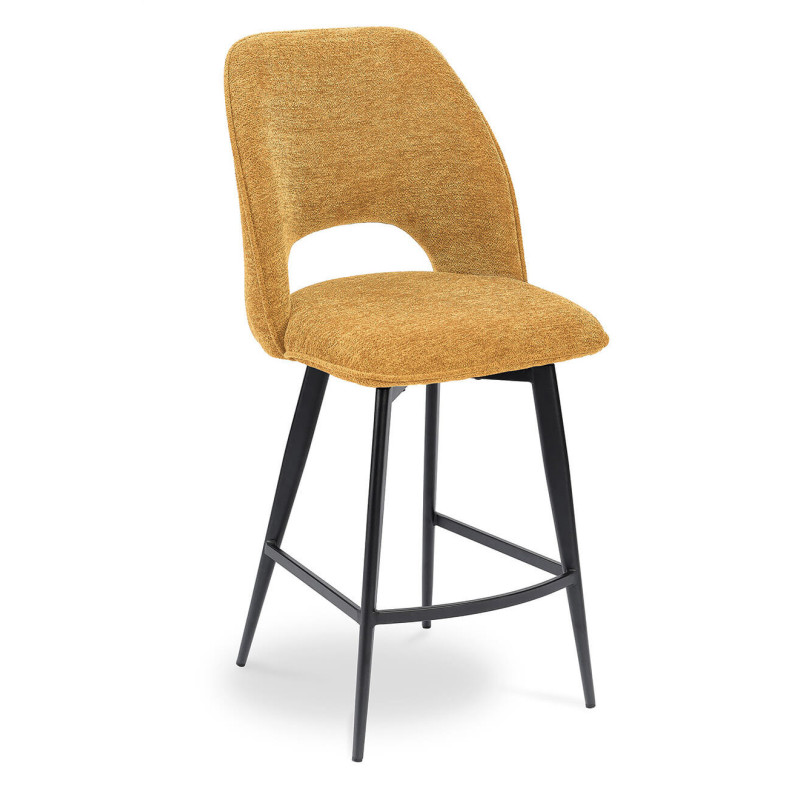 TABOURET SNACK PIVOTANT EN TISSU DÉCO NOLWEEN