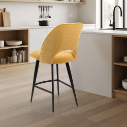 TABOURET SNACK PIVOTANT EN TISSU DÉCO NOLWEEN