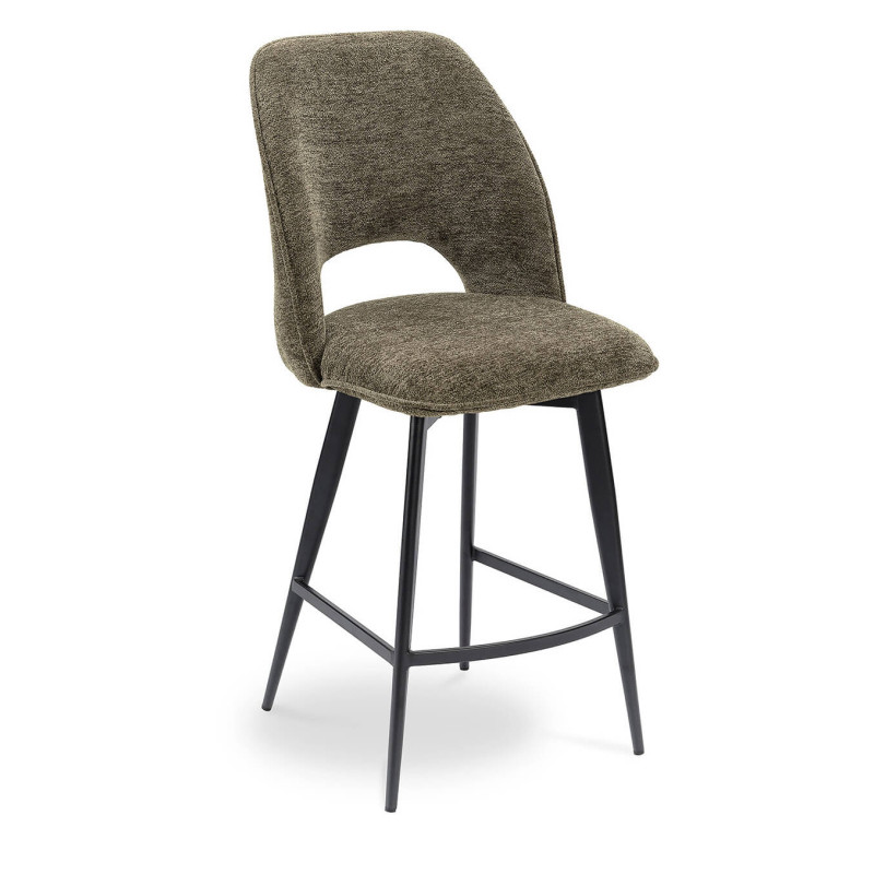 TABOURET SNACK PIVOTANT EN TISSU DÉCO NOLWEEN