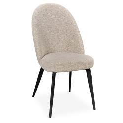 CHAISE DÉCO EN TISSU DOSSIER HAUT MILAINE