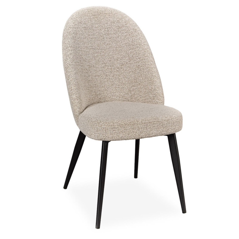 CHAISE DÉCO EN TISSU DOSSIER HAUT MILAINE