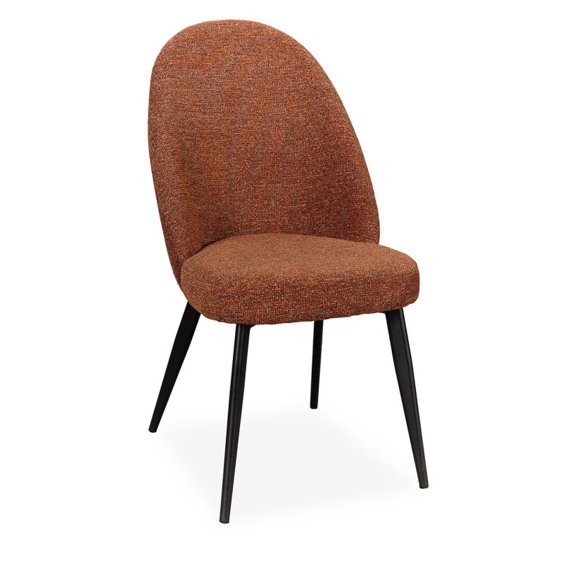 CHAISE DÉCO EN TISSU DOSSIER HAUT MILAINE