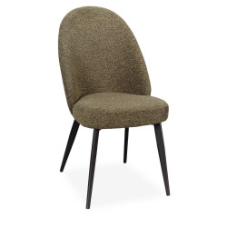 CHAISE DÉCO EN TISSU DOSSIER HAUT MILAINE