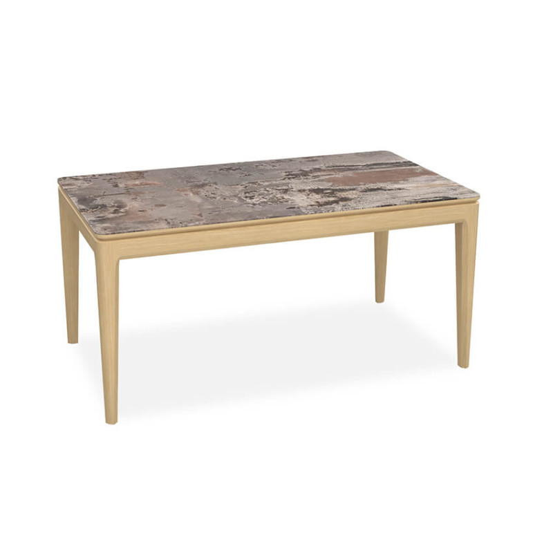 TABLE EN BOIS ET CÉRAMIQUE EXTENSIBLE RIVIERA