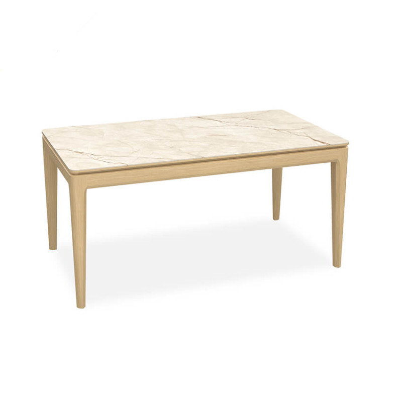 TABLE EN BOIS ET CÉRAMIQUE EXTENSIBLE RIVIERA
