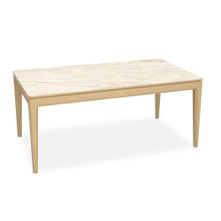 TABLE EN BOIS ET CÉRAMIQUE EXTENSIBLE RIVIERA