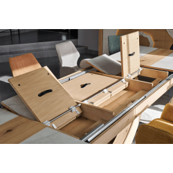 TABLE SUPER EXTENSIBLE EN CÉRAMIQUE ET BOIS MINÉRALE