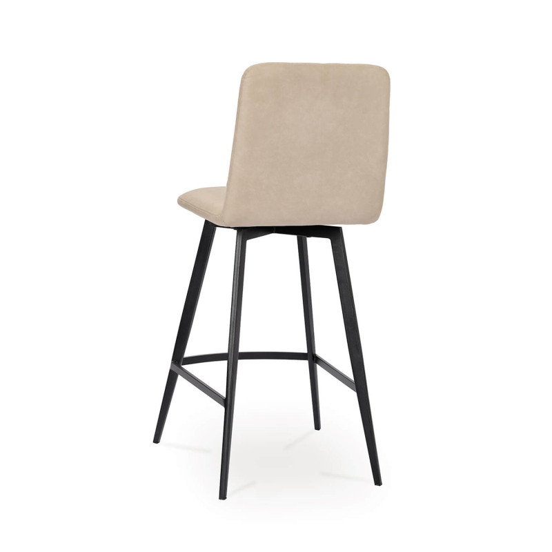 TABOURET SNACK EN SIMILICUIR PIVOTANT YUMI