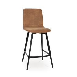 TABOURET SNACK EN SIMILICUIR PIVOTANT YUMI
