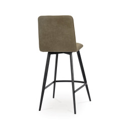 TABOURET SNACK EN SIMILICUIR PIVOTANT YUMI